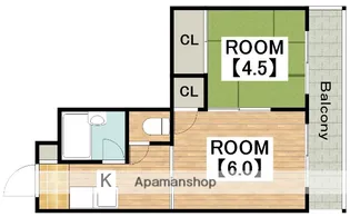 メゾン・ド・トキワ【507号室】の間取り