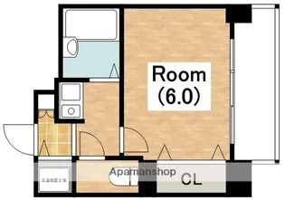 プレサンス阿倍野阪南町【7階】の間取り