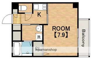ラシーヌ天王寺【8階】の間取り