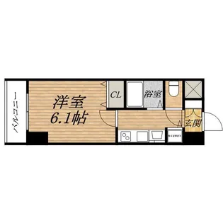 プレサンス心斎橋ザ・スタイル【0202号室】の間取り