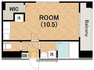 大阪府大阪市東住吉区西今川3丁目【マンション】の間取り