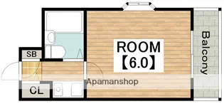 三明ハイツ【401号室】の間取り