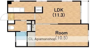 アールエスビル【205号室】の間取り