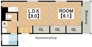 ツインクルヒロ【2階】の間取り