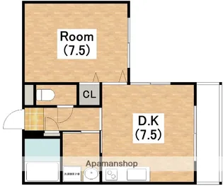 大阪府大阪市東住吉区桑津3丁目【マンション】の間取り