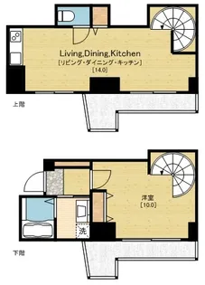 CITY SPIRE難波サウスタワー【6階】の間取り