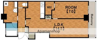 あべのnini (アートアルテール)【17階】の間取り