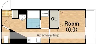 プルミエール天王寺(旧SWISS天王寺Ⅰ)【1104号室】の間取り