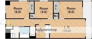 ルシール田辺【5階】の間取り