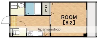 クイーンライフ勝山北【5階】の間取り