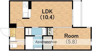 メゾンドルミエール【2階】の間取り