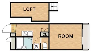 レオパレス東住吉【102号室】の間取り