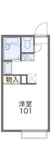 レオパレスアルミック【101号室】の間取り