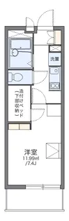 レオパレスアルミックⅢ【202号室】の間取り