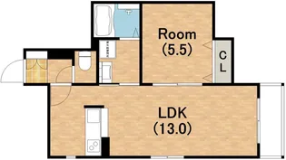 シャンヴェール【2階】の間取り