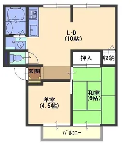 サンビレッジエクセル C【101号室号室】の間取り