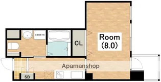 ベリーウェル阿倍野【2階】の間取り