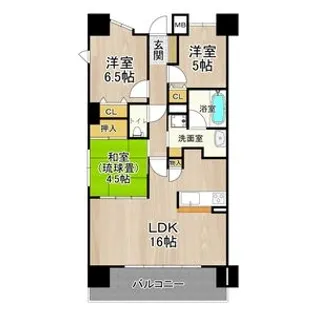 CITY SPIRE難波グレイス【10階】の間取り