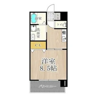 CITY SPIRE美章園【2階】の間取り
