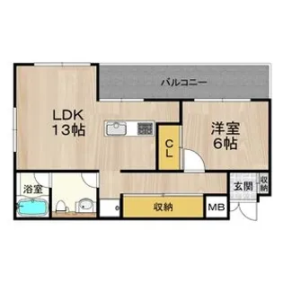 グラスホッパー【9階】の間取り