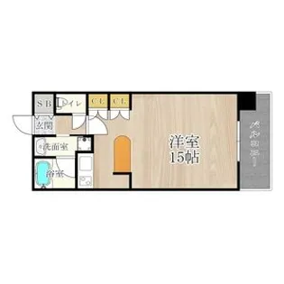 CITY SPIRE難波WEST【5階】の間取り