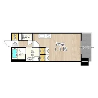 CITY SPIRE難波WEST【608号室】の間取り