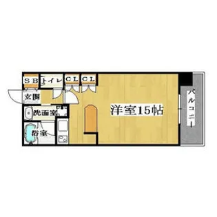 CITY SPIRE難波WEST【4階】の間取り