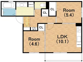 ヴィレッタ寺田町【3階】の間取り