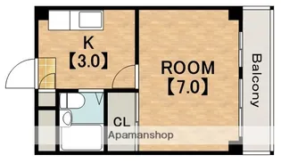 グランビルド阿倍野【6階】の間取り