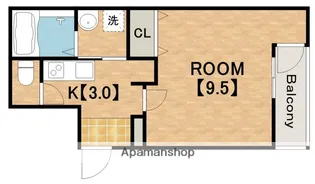 フジパレス山之内Ⅵ番館【1階】の間取り