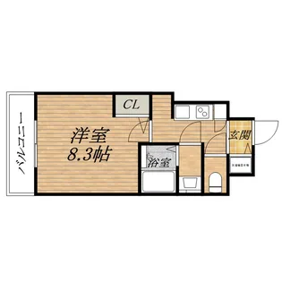 S-RESIDENCE緑橋駅前【9階】の間取り