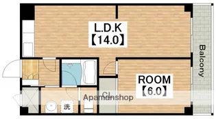 パインブルック東住吉【3階】の間取り