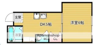 第3田辺マンション【6023号室】の間取り