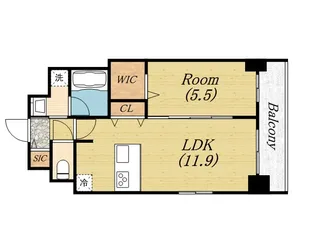 ステラ桜川【6階】の間取り