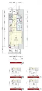 プレサンスOSAKA DOMECITYワンダー【2階】の間取り