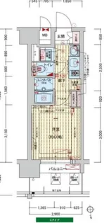 プレサンス難波元町【0403号室】の間取り