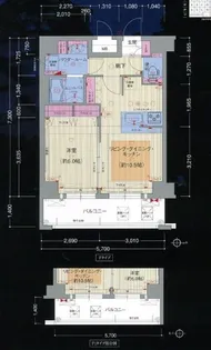 プレサンス大阪城公園パークプレイス【9階】の間取り
