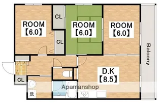 レグルス北池【3階】の間取り