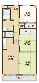 レジデンスウエストアロウ夕陽ヶ丘【802号室号室】の間取り