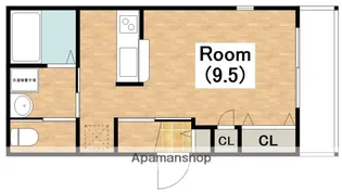 ティーグル墨江【1階】の間取り