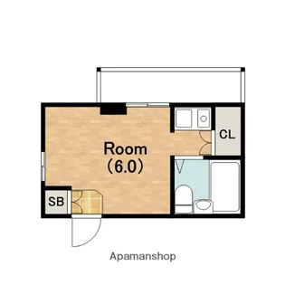 大阪府大阪市天王寺区真法院町【マンション】の間取り