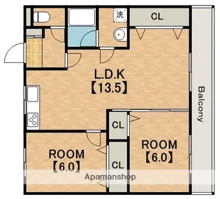 アヴィタシオンDO.Y【4階】の間取り