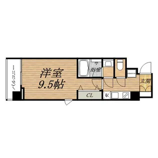 コンフォリア心斎橋EAST【0304号室】の間取り
