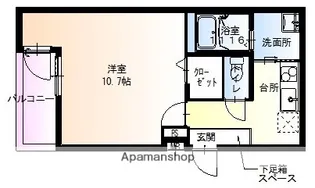 フジパレス山之内Ⅹ番館【2階】の間取り