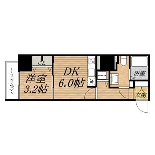 プレサンス松屋町グレース【0705号室】の間取り