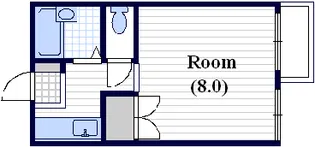 ジョイフル林寺【209号室】の間取り