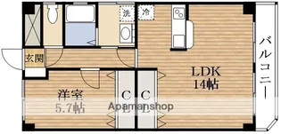 エルロード住吉6号館【305号室】の間取り