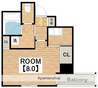 エスポワール上汐【6階】の間取り