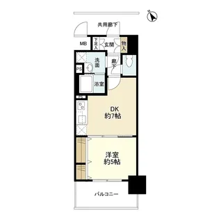 シティーコート堺駅前ロータリー【0703号室】の間取り