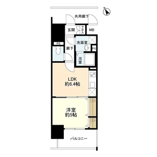 シティーコート堺駅前ロータリー【0602号室】の間取り